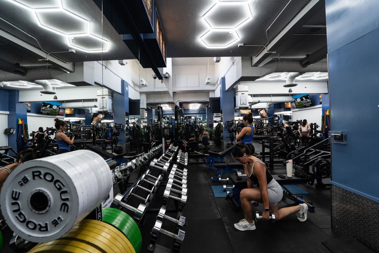 Dumbbell training area