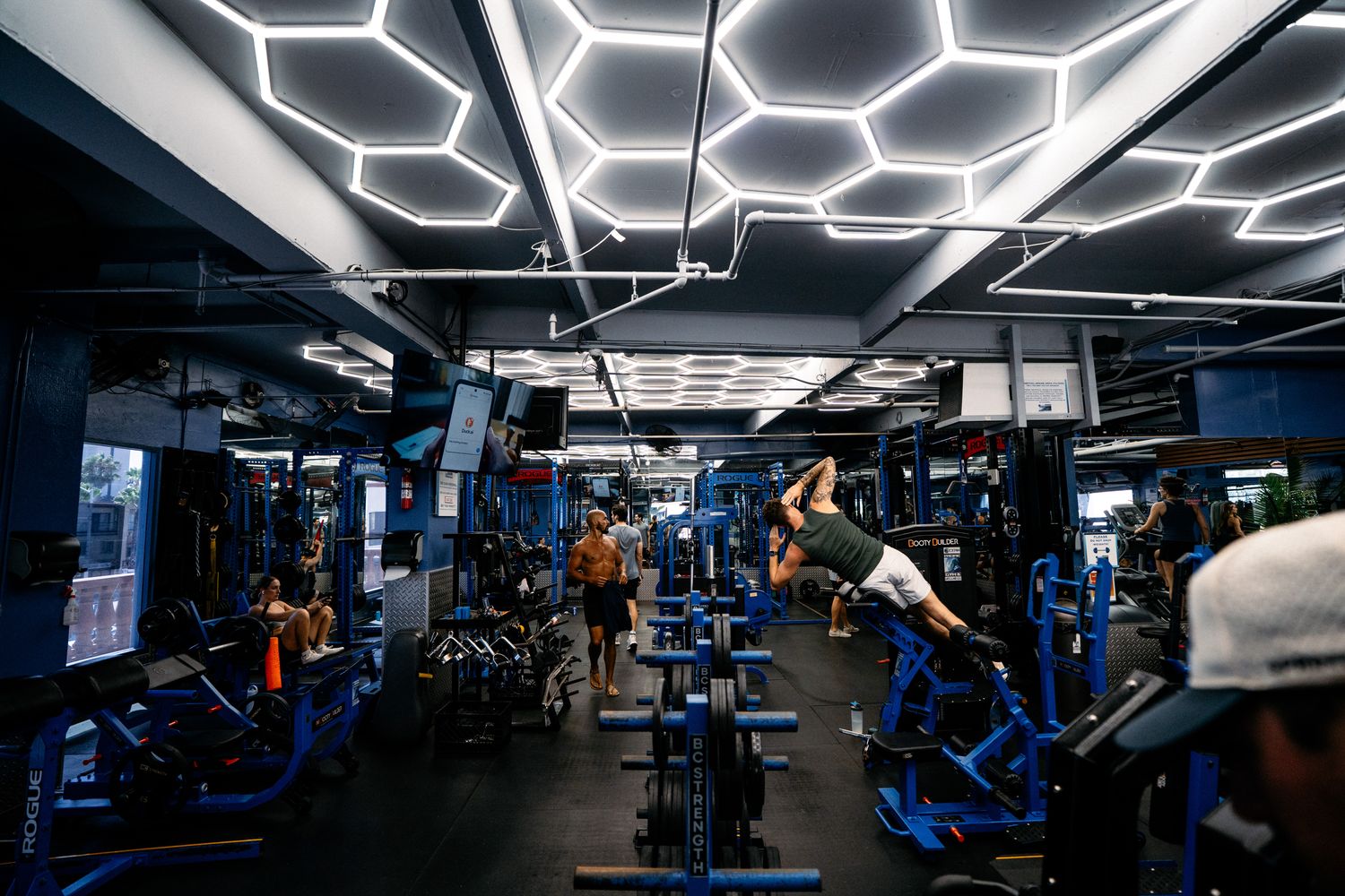 Training on the gym floor